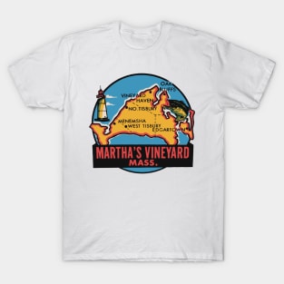 Martha's Vineyard Map T-Shirt